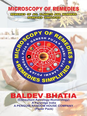 cover image of Microscopy of Remedies